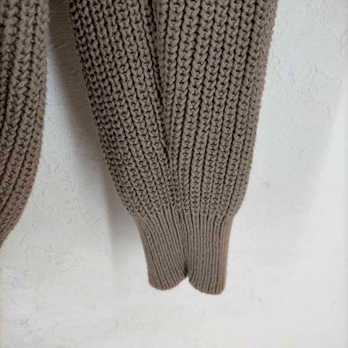 ユナイテッドアローズグリーンレーベルリラクシング UNITED ARROWS green label relaxing AC 畦 クルーネック ニット メンズ JPN:S