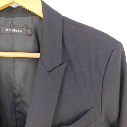 - CIVARIZE アシンメトリープリーツロングテーラードジャケット メンズ 46
