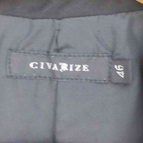 - CIVARIZE アシンメトリープリーツロングテーラードジャケット メンズ 46