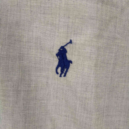 ポロラルフローレン POLO RALPH LAUREN CUSTOM FIT PUREPRESS スモールポニー刺繍L/Sシャツ メンズ XS