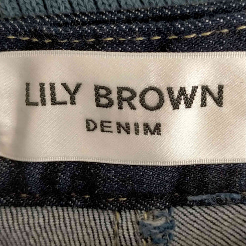 リリーブラウン Lily Brown CPステッチハイライズデニムパンツ レディース 0