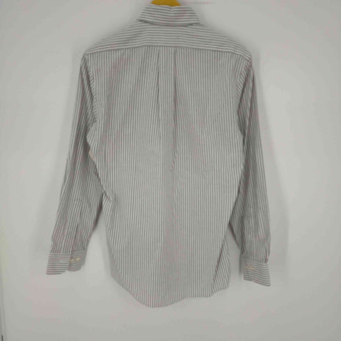 ブルックスブラザーズ BROOKS BROTHERS REGENT FIT ロゴ刺繍ボタンダウンL/Sストライプシャツ メンズ JPN:S