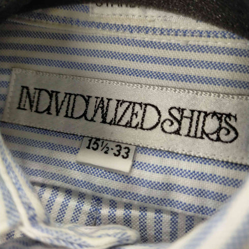 インディヴィジュアライズドシャツ individualized shirts STANDARD FIT L/Sストライプシャツ メンズ 15 1/2