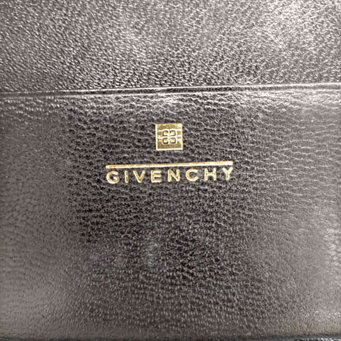 ジバンシィ GIVENCHY ロゴ型押しレザー二つ折り財布 メンズ