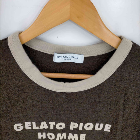 ジェラートピケオム Gelato Pique Homme ロゴプリント リンガーTシャツ メンズ JPN:M