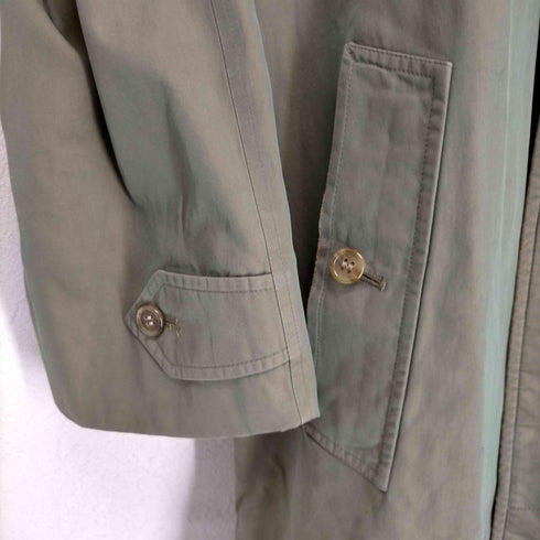 バーバリーズ BURBERRYS MADE IN ENGLAND C 100 玉虫 裏地ノヴァチェックステンカラーコート メンズ