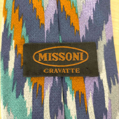 ミッソーニ MISSONI 総柄シルクネクタイ メンズ