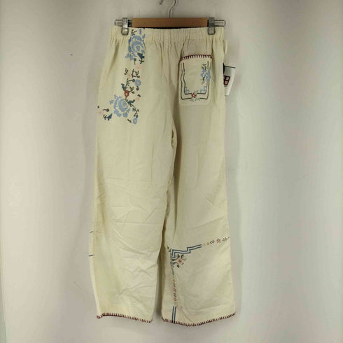 ビームスボーイ BEAMS BOY ボーイ クロスステッチ プリント パンツ レディース ONE SIZE