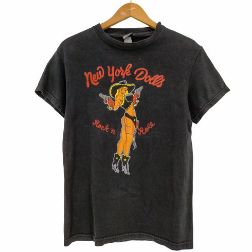 90-2000s USパンクロックバンド カウガール クルーネックTシャツ メンズ