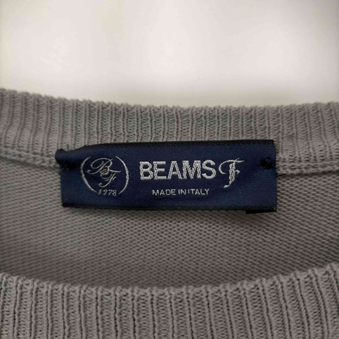 ビームスエフ BEAMS F イタリア製 コットンクルーネック半袖ニット レディース 50