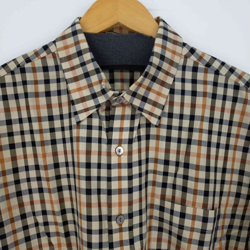 ダックスゴルフ DAKS GOLF ワンポケットチェックシャツ メンズ JPN:L