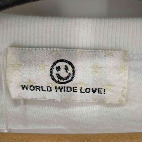 ワールドワイドラブ WORLD WIDE LOVE スター刺繍ビッグシルエットTEE メンズ 1