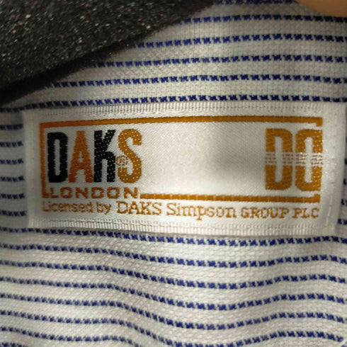 ダックス DAKS L/Sストライプシャツ ワンポケット メンズ