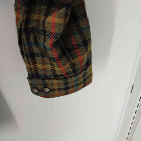 ダックス DAKS ワンポケットチェックネルシャツ メンズ JPN:L