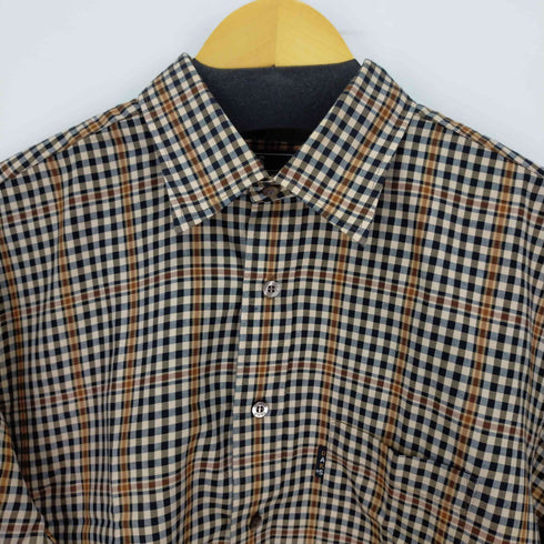 ダックス DAKS L/Sワンポケットチェックシャツ メンズ JPN:L