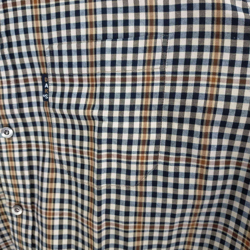 ダックス DAKS L/Sワンポケットチェックシャツ メンズ JPN:L