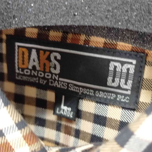 ダックス DAKS L/Sワンポケットチェックシャツ メンズ JPN:L