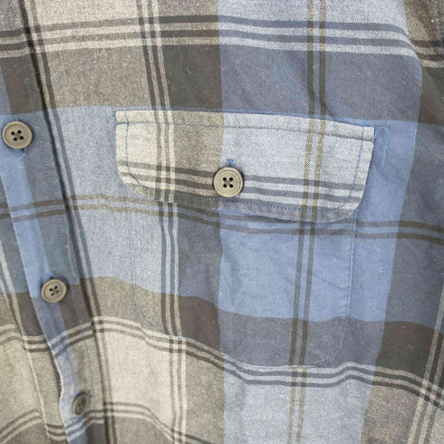 ザラ ZARA RELAXED FIT ポケットL/Sチェックシャツ メンズ XL