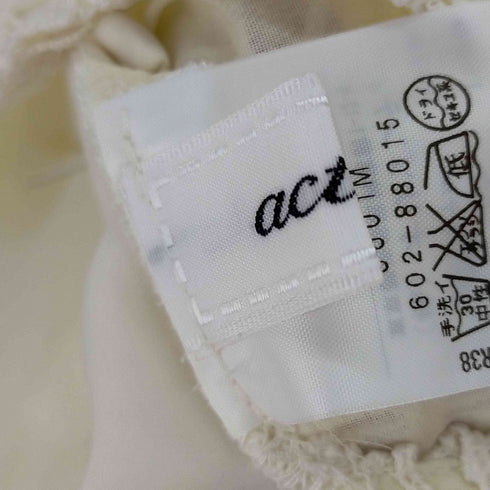 アクチュエル actuel S刺繍レース切替ブラウス レディース 2