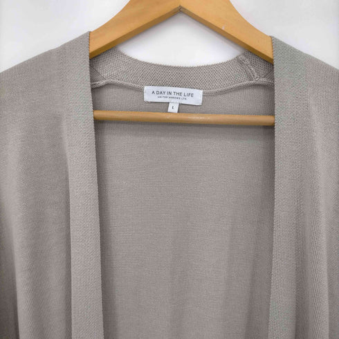 アデイインザライフユナイテッドアローズ A day in the life UNITED ARROWS ノーカラー ボタンレスカーディガン レディース JPN:L