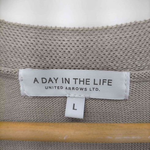 アデイインザライフユナイテッドアローズ A day in the life UNITED ARROWS ノーカラー ボタンレスカーディガン レディース JPN:L