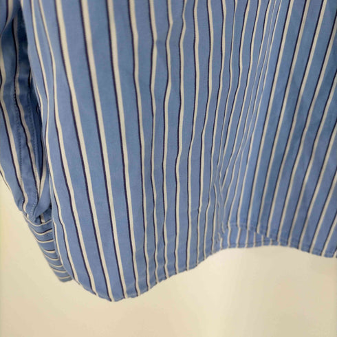 ラルフローレン RALPH LAUREN ポニー無し ワンポケット オーバーサイズ ストライプボタンダウンシャツ メンズ import:L