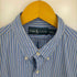 ラルフローレン RALPH LAUREN ポニー無し ワンポケット オーバーサイズ ストライプボタンダウンシャツ メンズ import:L