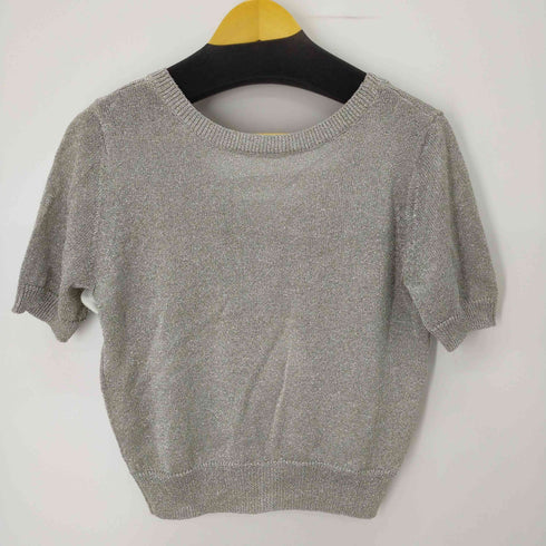 ユナイテッドアローズ UNITED ARROWS シルバーS/S カーディガン ラメ Y3K レディース FREE