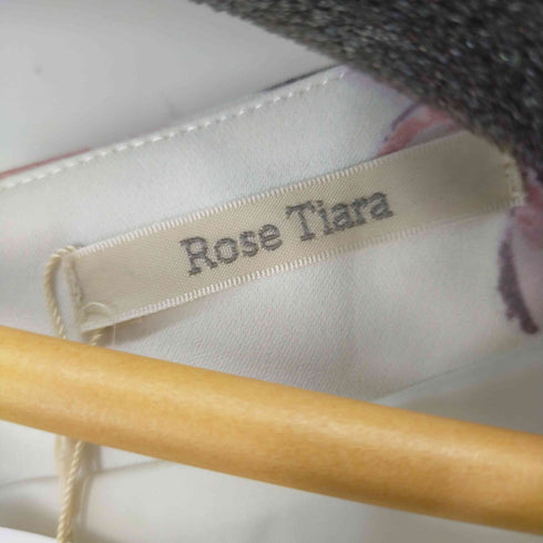 ローズティアラ Rose Tiara ショルダーフリルワンピース フラワー レディース 42