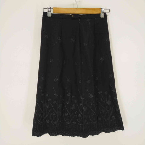 アクアスキュータム AQUASCUTUM 花刺繍ウールスカート レディース 9