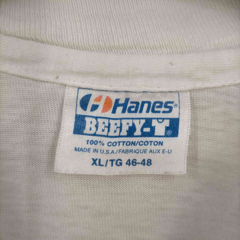ヘインズ Hanes 90s MADE IN USA フロントプリントTシャツ ZEOS メンズ import:XL
