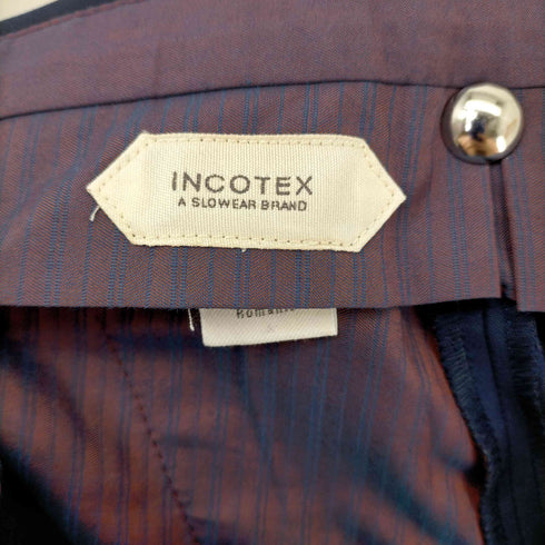 インコテックス INCOTEX TECHNO FABRIC SLIM fit センタープレススラックス メンズ 50