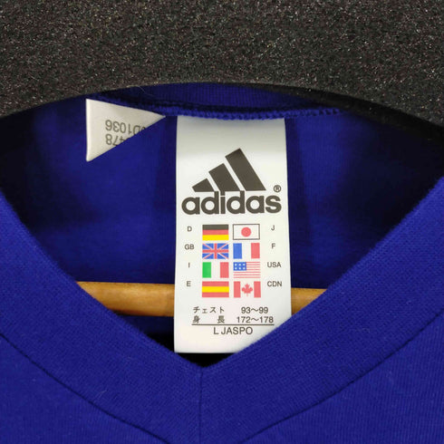 アディダス adidas Vネック S/S TEE 半袖 サッカー 10 メンズ L
