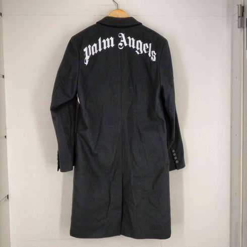 パームエンジェルス Palm Angels 背面ロゴ入りチェスターコート メンズ JPN:46