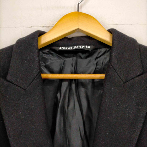 パームエンジェルス Palm Angels 背面ロゴ入りチェスターコート メンズ JPN:46