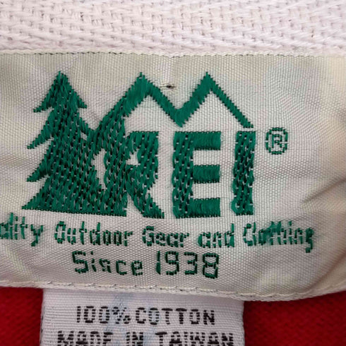 レイ REI 80-90s 白タグ 台湾製 ボーダー長袖ポロシャツ メンズ import:L
