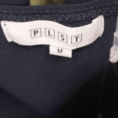 プラステ PLST バックスリットブラウス イージーテーパードパンツ ストレッチセットアップ レディース M