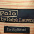 ポロバイラルフローレン Polo by RALPH LAUREN 90s マレーシア製 The Big Oxford 裾ポニー刺繍 ストライプ オックスフォードボタンダウンシャツ メンズ S