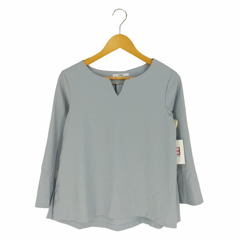 トナル TONAL 洗える/シワになりにくい/ギャバスリットネックベルスリーブブラウス レディース 38