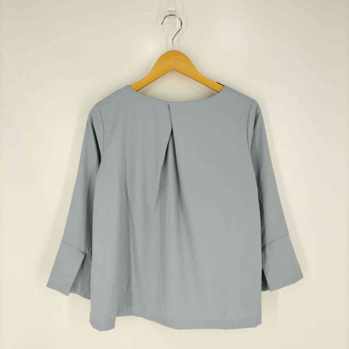 トナル TONAL 洗える/シワになりにくい/ギャバスリットネックベルスリーブブラウス レディース 38