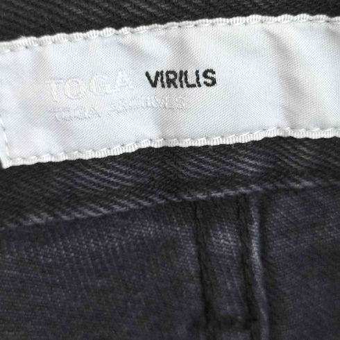 トーガビリリース TOGA VIRILIS ZIP DENIM PANTS サイドジップ フレアデニムパンツ メンズ JPN:44