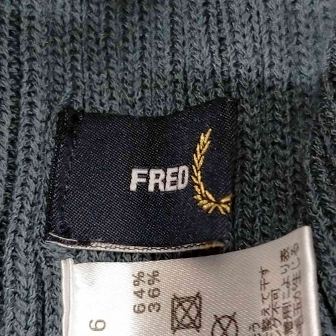 フレッドペリー FRED PERRY コットンポリ ロゴ刺繍 ニット帽 メンズ