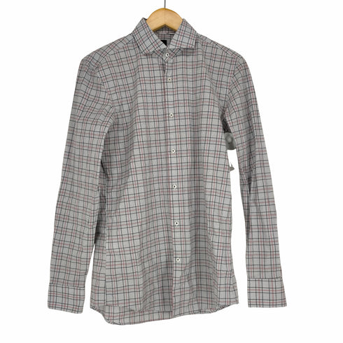 ヒューゴボス HUGO BOSS SLIM FIT STRETCH チェック シャツ メンズ US:38