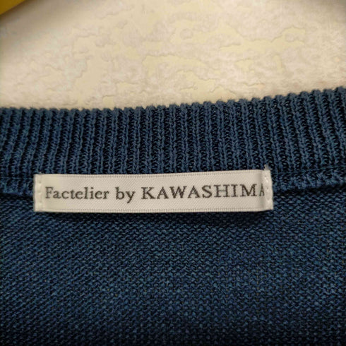 ファクトリエ factelier by KAWASHIMA 半袖ニット メンズ LL