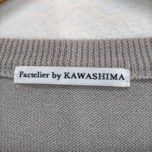 ファクトリエ factelier by KAWASHIMA 半袖ニット メンズ LL