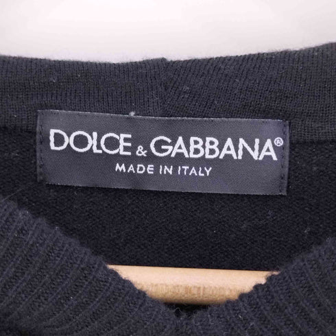 ドルチェアンドガッバーナ DOLCE&GABBANA イタリア製 Cashmere Pullover Hoodie カシミヤニットパーカー メンズ 52