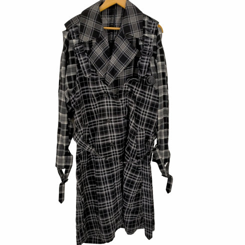 イロコイ Iroquois 19AW MIXED RACE LAYRED TRENCH CO T/R CHECK メンズ JPN:2
