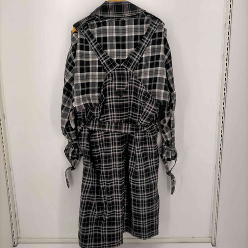 イロコイ Iroquois 19AW MIXED RACE LAYRED TRENCH CO T/R CHECK メンズ JPN:2