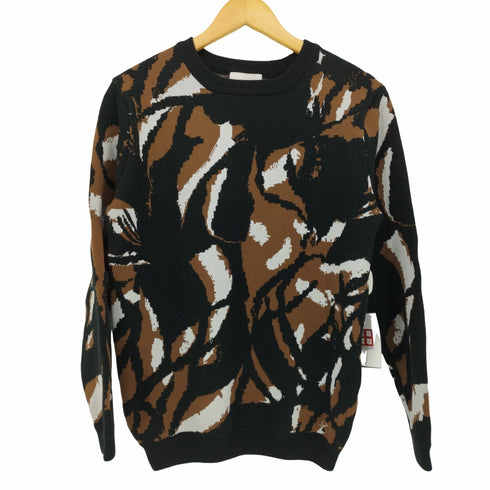 ルイス Luis マルチカラー 総柄 クルーネック L/S ニット メンズ JPN:S