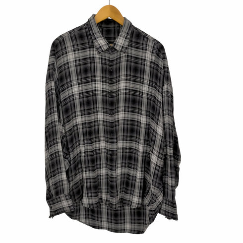 ラッドミュージシャン LAD MUSICIAN 16AW BIG SHIRTコクーンシルエット ビックチェックシャツ メンズ JPN:46
